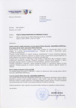 POZIV K ODDAJI PRISPEVKOV ZA OBČINSKO GLASILO